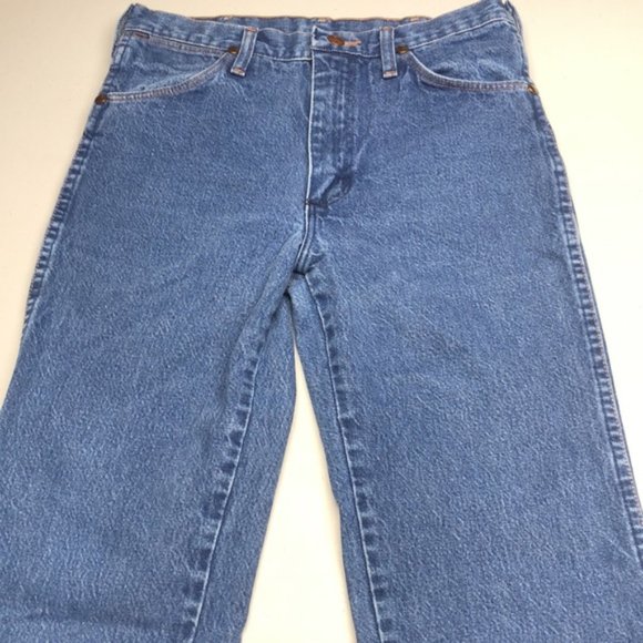 LIKE NEW MENS VINTAGE WRANGLER STRAIGHT JEANS 29x34 - Picture 3 of 10
